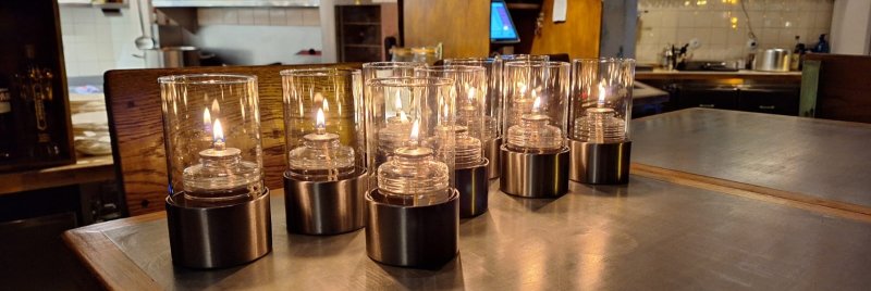 photophores etoile transparents pour restaurants bars et hotels