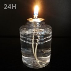 Bougies à Huile de Paraffine 24 Heures - Pack 72 Recharges