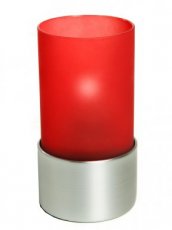 Photophore Etoile rouge avec base argentée - Pack de 6 porte-bougie