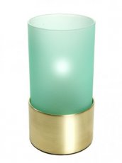 Photophore Etoile turquoise avec base dorée - Pack 6U